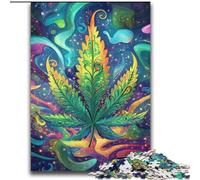 Puzzles 2000 pièces pour Adultes et Adolescents, Feuilles psychédéliques, Jeux éducatifs, décoration d'intérieur, Cadeau d'anniversaire, Cadeaux pour Les 14 Ans et Plus, 70x100cm