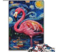 Puzzles 2000 pièces pour Adultes et Adolescents, Flamants Roses, Ciel Nocturne, Jouets éducatifs, Jeux familiaux, Jeu éducatif pour Anniversaire et Noël, 70x100cm