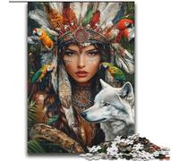 Puzzles 2000 pièces pour Adultes et Adolescents Jeu éducatif Familial Princesse Indienne pour Toute la Famille (14 Ans et Plus) 70x100cm