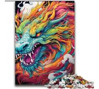 Puzzles 2000 pièces pour Adultes Fantasy Flying Dragon Family Game Stress Relief Difficult Challenge Convient aux Couples 70x100cm