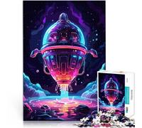 Puzzles 2000 pièces pour Adultes Fusée Spatiale Jeu Familial Anti-Stress Défi Difficile Décoration d'intérieur et Cadeaux Uniques 70x100cm