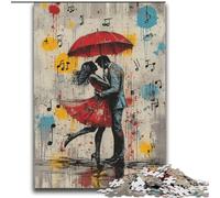 Puzzles 2000 pièces pour Adultes Graffiti Danseuse de Ballet Difficile à compléter mais Amusant et Humoristique avec Affiche et fiche de Questions-réponses Assorties 70x100cm