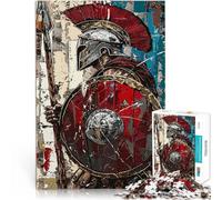 Puzzles 2000 pièces pour Adultes Illustration d'un Guerrier Romain Jeu Stimulant avec des pièces de Formes aléatoires entièrement imbriquées 70x100cm