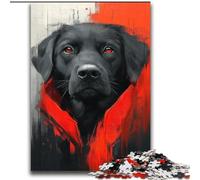 Puzzles 2000 pièces pour Adultes Labrador Noir pour 14 Ans et Plus Jeux Amusants Activités Amusantes à la Maison, Cadeaux d'anniversaire, Cadeaux de Voyage 70x100cm