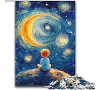 Puzzles 2000 pièces pour Adultes Le Petit Prince du Ciel Nocturne pour et à partir de 14 Ans Jeu Pratique Jeu de Noël Cadeaux 70x100cm