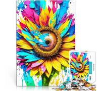 Puzzles 2000 pièces pour Adultes Le Tournesol Splash Jouet éducatif intellectuel décompressant Bon Cadeau 70x100cm
