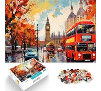 Puzzles 2000 pièces pour Adultes Londres au Coucher du Soleil Jouets Jeux éducatifs Soulagement du Stress décoration Murale 70x100cm