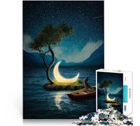 Puzzles 2000 pièces pour Adultes Lune tombée Fait de Papier，Convient aux 14 Ans et Plus Jeu Impossible Don d'œuvres d'art。Taille：70x100cm/27.5x39.3pouce