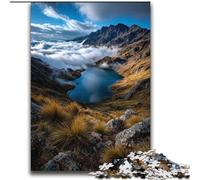 Puzzles 2000 pièces pour Adultes Magnifiques Montagnes et Lacs Défi d'intelligence cérébrale Jouets addictifs Cadeau Amusant pour Les 14 Ans et Plus 70x100cm