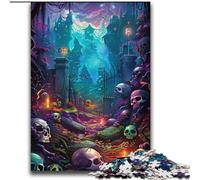 Puzzles 2000 pièces pour Adultes, Motif crâne psychédélique, Jouets éducatifs, Jeux de Famille, Cadeaux pour Amis et Famille, 70x100cm