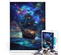 Puzzles 2000 pièces pour Adultes Naviguer à Travers la Galaxie Fabriqué en Carton pour Les 14 Ans et Plus Jeux éducatifs Décoration d'intérieur Cadeaux du Père Noël Secret。Taille:70x100cm