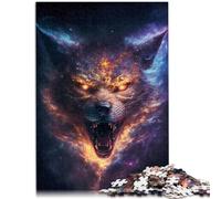 Puzzles 2000 pièces pour Adultes Nebula Fury Wolf Puzzle Jeu Pratique Jeu de Puzzle Stimulant et Jeu en Famille 27,56 po x 39,37 po