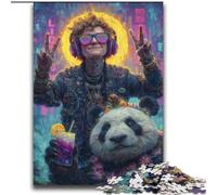 Puzzles 2000 pièces pour Adultes Panda Art Anti-Stress Défi Difficile Décoration d'intérieur Unique et Cadeaux 70x100cm