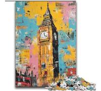 Puzzles 2000 pièces pour Adultes Paris Londres à partir de 14 Ans Jeux Amusants Activités Amusantes à la Maison, Cadeaux d'anniversaire, Cadeaux de Voyage 70x100cm