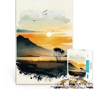 Puzzles 2000 pièces pour Adultes Paysage Naturel à l'aquarelle Défi Difficile pour soulager Le Stress Décoration Parfaite 70x100cm