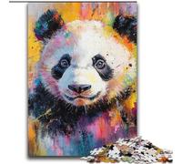 Puzzles 2000 pièces pour Adultes, Peinture à l'huile Panda, Jeu Stimulant et Jeu Familial avec pièces entièrement emboîtables de Formes aléatoires 70x100cm