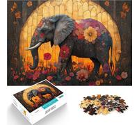 Puzzles 2000 pièces pour Adultes “Peinture Abstraite Éléphant” Fait de Papier,pour Les 14 Ans et Plus Décoration d'intérieur C'est Un pour Toute la Famille。Taille:70x100cm