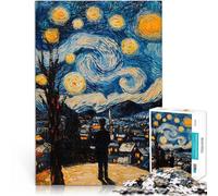 Puzzles 2000 pièces pour Adultes Peinture de Nuit étoilée Jouets de Divertissement Familial Idées Cadeaux 70x100cm