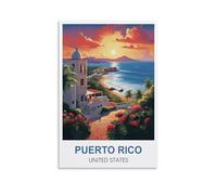 Puzzles 2000 pièces pour Adultes Porto Rico États-Unis Casse-tête en Papier 2000 pièces Jeu de décompression 70x100cm