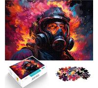 Puzzles 2000 pièces pour Adultes Puzzle Pompier décoration Murale Convient pour la décoration de Bureau 27,56 po x 39,37 po pour Adolescent Âge 14+