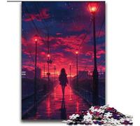 Puzzles 2000 pièces pour Adultes Rues au Coucher du Soleil Jeu Familial Anti-Stress Défi Difficile Convient aux Couples 70x100cm