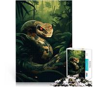 Puzzles 2000 pièces pour Adultes Serpent dans la Jungle Fabriqué en Carton pour Les 14 Ans et Plus Staycation Tuer Le Temps Idées Cadeaux。Taille:70x100cm/27.5x39.3pouce