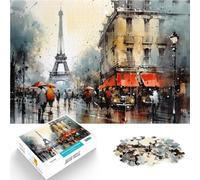 Puzzles 2000 pièces pour Adultes Tour Eiffel à Paris Réduction du Stress intéressante Jeu éducatif pour Anniversaire, Noël 70x100cm