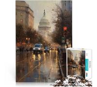 Puzzles 2000 pièces pour Adultes Washington DC Charm USA Séjour Anti-Stress pour Tuer Le Temps Idées Cadeaux 70x100cm