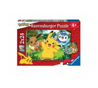 Ravensburger Puzzle enfant Lot 2 x 24 pièces Pikachu et ses amis avec 2 posters – Dès 4 ans