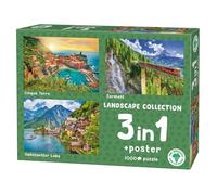 Puzzles 3 x 1000 pièces : Paysages