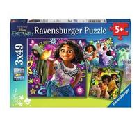 Ravensburger - Puzzle 3x49 pièces - La Magie d'Encanto - Disney | Fille ou garçon dès 5 ans - Puzzle de qualité supérieure - Carton épais et résistant - Lot de 3 puzzles - 3 posters inclus