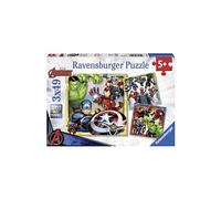 Puzzles 3 x 49 pièces Les puissants Avengers Marvel