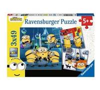 Puzzles 3 x 49 pièces Ravensburger Drôles de Minions 2 Multicolore G