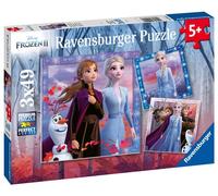 Puzzles 3 x 49 pièces Ravensburger Le voyage commence Disney Frozen La Reine des Neiges 2