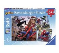 Puzzles 3 x 49 pièces Spider-Man en action