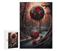 Puzzles 300 PCS pour Adolescents Alien Invasion on Earth Jeu De Puzzle Casse-tête Anti-Stress Stimulant À Compléter 300 PCS