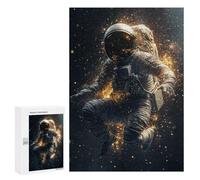 Puzzles 300 PCS pour Adolescents Astronaut Floating in Space-7 Puzzles pour Adultes Améliore La Mémoire Interaction Parent-Enfant Jouet Jeu Intellectuel 300 PCS