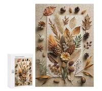Puzzles 300 PCS pour Adolescents Autumnal Still Life with Natural Elements Puzzles pour Adultes Jeu De Réflexion Cadeau d'anniversaire Difficile À Compléter 300 PCS