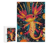 Puzzles 300 PCS pour Adolescents Axolotl in Space Playful Puzzles pour Adultes À Monter Soi-même - Jeux Éducatifs Et Amusants en Famille 300 PCS