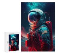 Puzzles 300 PCS pour Adolescents Beyond The Stars Astronaut Puzzles pour Adultes Jeux De Détente Décoration Murale Idéal comme Cadeau pour Toute La Famille 300 PCS
