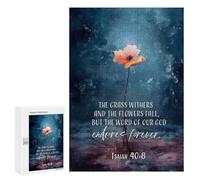 Puzzles 300 PCS pour Adolescents Bible Verse from Isaiah Jeu De Puzzle Casse-tête Anti-Stress Stimulant À Compléter 300 PCS