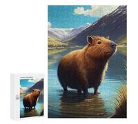 Puzzles 300 PCS pour Adolescents Capybara Animal Puzzles pour Adultes - Jouets À Faire Soi-même, mais Aussi Un Défi Éducatif Amusant Et Humoristique 300 PCS
