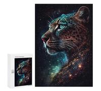 Puzzles 300 PCS pour Adolescents Colour Galaxy Leopard Puzzles pour Adultes Améliore La Mémoire Interaction Parent-Enfant Jouet Jeu Intellectuel 300 PCS