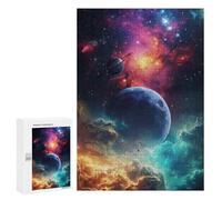 Puzzles 300 PCS pour Adolescents Cosmic Nebula Galaxy-6 Puzzles pour Adultes Améliore La Mémoire Défi Éducatif Réduction du Stress Cadeaux 300 PCS