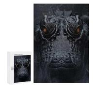 Puzzles 300 PCS pour Adolescents Crocodile in Black Smoke Puzzle pour Adultes : Un Jeu Manuel Amusant Et Humoristique pour Un Anniversaire Ou Noël 300 PCS