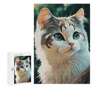 `Puzzles 300 PCS pour Adolescents Cute Cat New Paint Puzzles pour Adultes Jeux De Détente Découpe De Précision Offre Spéciale Cadeaux pour Toute La Famille 300 PCS