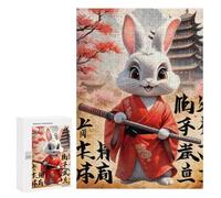 Puzzles 300 PCS pour Adolescents Cute White Rabbit Puzzles pour Adultes Décoration Murale Jouet Difficile, Difficile, Stimulant À Compléter 300 PCS