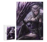 Puzzles 300 PCS pour Adolescents Dragon Queen Armor Set Puzzles pour Adultes Améliore La Mémoire Défi Éducatif Réduction du Stress Cadeaux 300 PCS