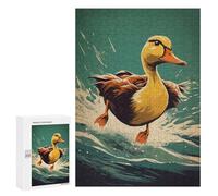 Puzzles 300 PCS pour Adolescents Duck in The Water Bird Art Puzzles pour Adultes Jeu De Réflexion Cadeau d'anniversaire Difficile À Compléter 300 PCS