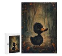 Puzzles 300 PCS pour Adolescents Enchanted Black Duckling Puzzles pour Adultes Jeu De Réflexion Cadeau d'anniversaire Difficile À Compléter 300 PCS